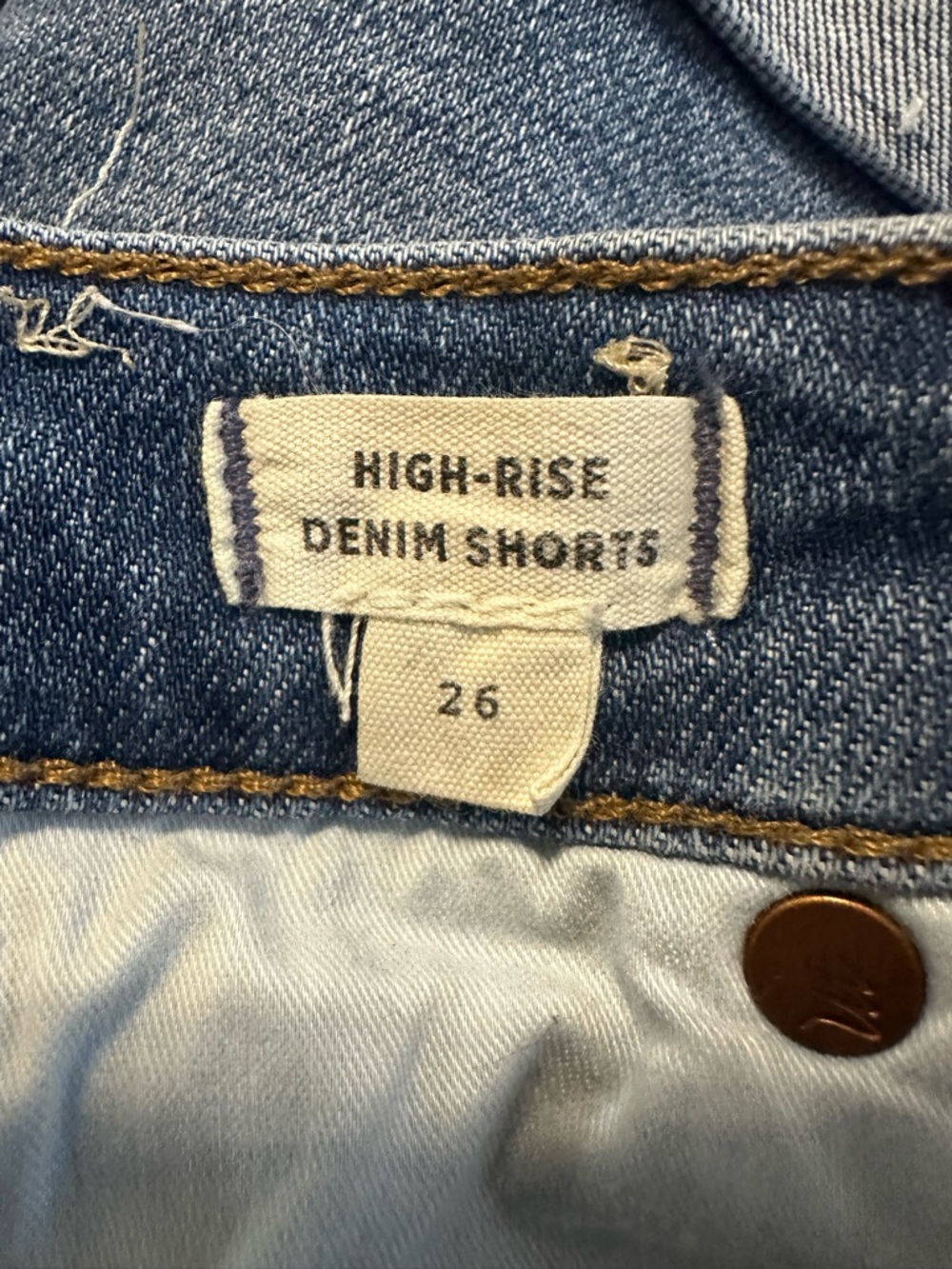 Madewell Size 26 High Rise Denim Shorts Pre-owned - Picture 4 of 10
